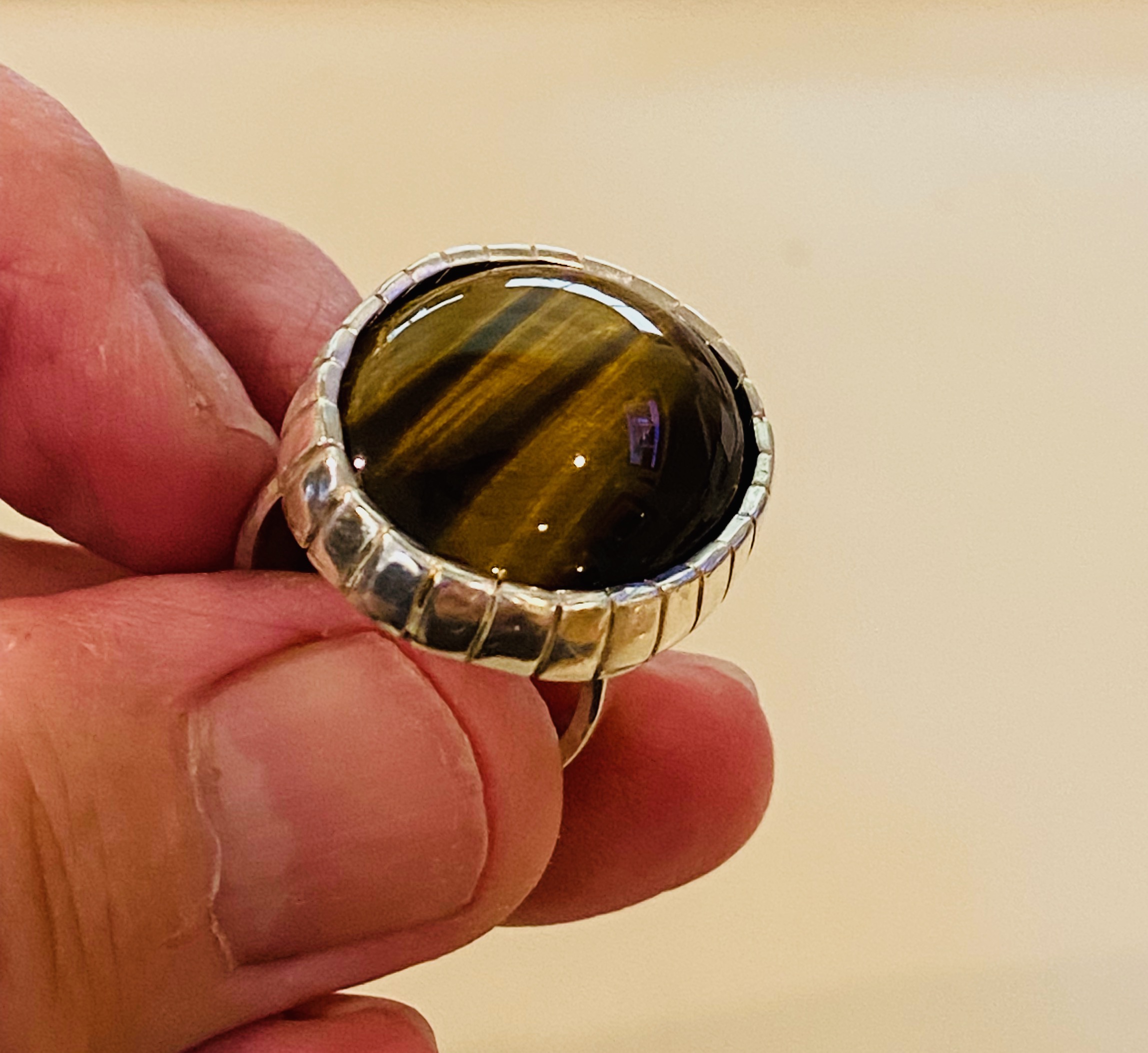  Tigers Eye Ring. 