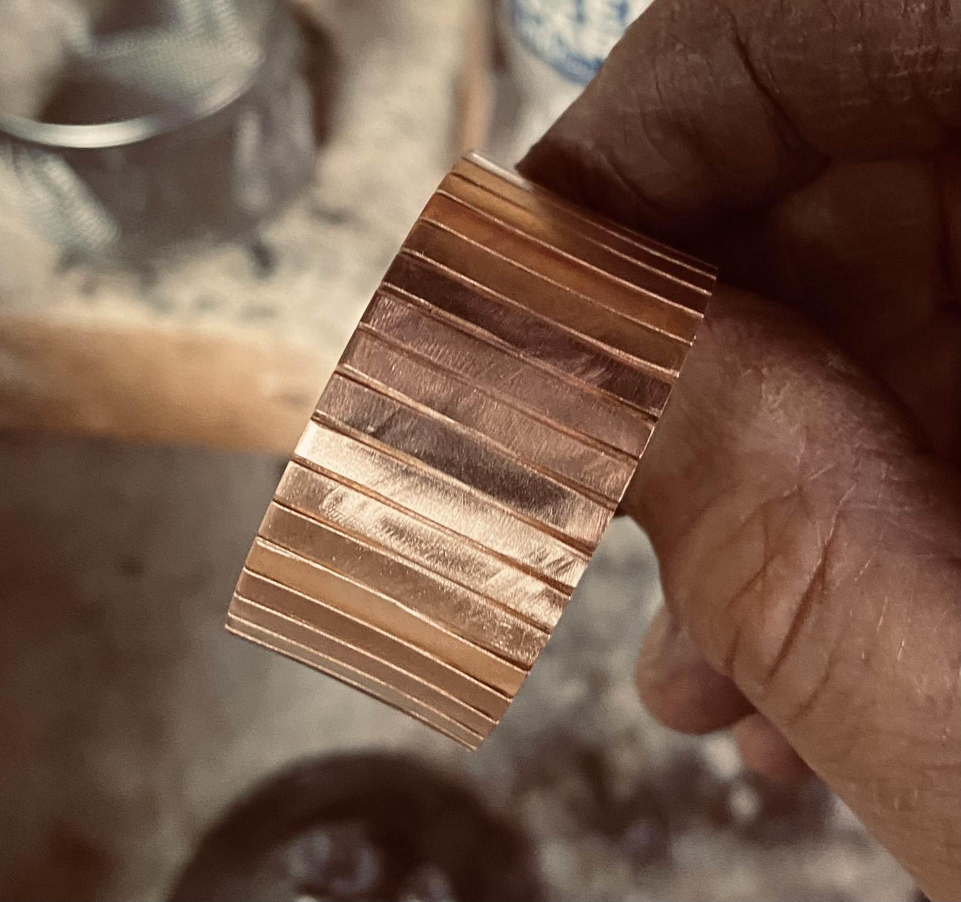  Intermediate stage ofter cutting and soldering. 